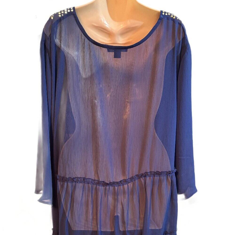 Roaman's Bathing Suit Cover Up  Tunic Women's Size 28W - Picture 3 of 4